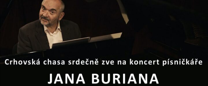 Pozvánka na koncert písničkáře Jana Buriana